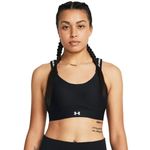 Under Armour Womens Infinity High Impact Sports Bra, (001) Black / / White, (Small) D/DD