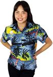 King Kameha Funky Hawaiian Blouse S