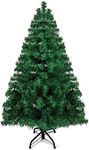 PREXTEX 4Ft Pop Up Artificial Christmas Tree with 320 Branch Tips for Fullness - Small 4 Foot Canadian Fir Style Christmas Tree with Sturdy Metal Stand, Lightweight and Easy Assembly for Home, Office