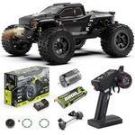 RIAARIO RC Cars Mini 1:10 RTR Brushless RC Car for Adults Max 50 mph All Terrain Hobby Trucks Electric Off-Road Monster Trucks 4WD Remote Control Car Waterproof Truck with Carbon Fiber