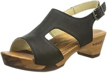 Woody Women's Lucia Clog, Nero, 4 UK