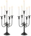 Black Halloween Candelabra Candle H