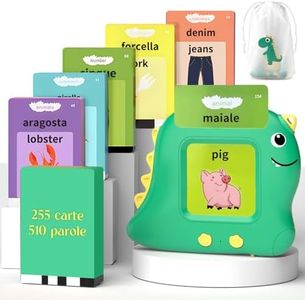 510 Parole Amico Vocabolo Gioco Italiano ，Schede Flash Cards Parlanti Flash Cards Flash Cards Bambini Giocattoli Educativi per Bambini Autismo Giochi Regali di Compleanno Giochi Montessori
