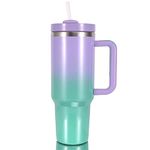 40 oz Tumbler with Handle, Stainless Steel Insulated Mug with Leak-Proof Lid and Straw, Vacuum Travel Coffee Cup Tumbler Keeps Drinks Cold or Hot (Fairyland)