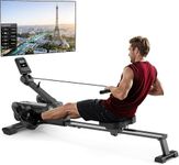 MERACH Newly Designed Compact Rowing Machine for Home Gym, Save 20% Space, Magnetic Rower Machine with 16-Level Resistance, MERACH App and 1000+ Champion Coaching Course