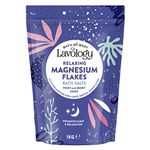 Magnesium Flakes Bath Salts by Lavology - 1kg - All Natural Ingredients - Calming & Relaxing Bath Salts