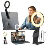 Evershop Ring Light Laptop Desk Video Calls Lamp, 5" Light Ring Stand Led Lights for Webcam Computer Monitor Phone, Selfie Flash 360° Rotatable RingLight for Video Conference/Zoom/Streaming/Youtube