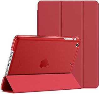 JETech Funda para iPad Mini 1 2 3, Carcasa con Soporte Función, Auto-Sueño/Estela (Rojo)