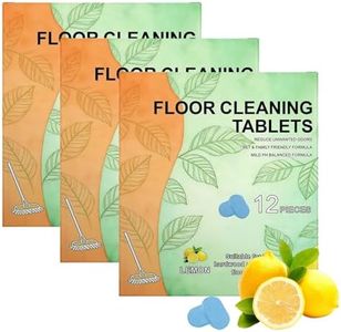 36 Pcs Floor Cleaner Tablets Hard Floors Deep Cleaning Solution for mopping, all purpose Dissolvable Cleaning pods for Tile, Vinyl, Hardwood, Compatible with Robot Mops & Wet/Dry Vacuums, Lemon Scent