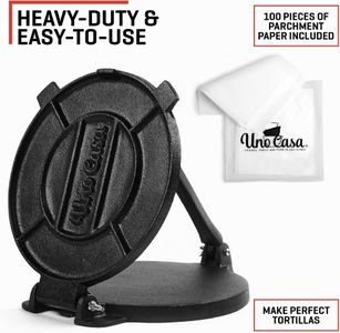 Uno Casa 8-Inch Cast Iron Tortilla Press – Heavy Duty, Non-Stick