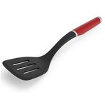 KitchenAid Slotted Turner, Heat Resistant Non-Stick Fish Slice, Durable and Easy to Clean – Empire Red