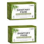 Chesta Bamboo Fiber Sanitary Pads -(Pack Of 2 * 20 = 40 Pads-XXL-330mm),Antibacterial,Rash-Free-Periods,Full-Day & Night,High Absorbent,Extra Long, Base Of Napkin - Organic and natural Biodegradable.