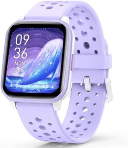 Butele Kids Smart Watch with Sleep Mode, 20 Sports Modes, 5 Games and Pedometer - Fun Birthday Gifts for 4-16 Year Olds (Purple)