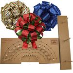 Pro Bow - The Hand Bow Maker (Large) - Easily Make Custom 3 Ribbon Bows for Holiday Wreaths, Presents and More