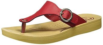 FLITE Women's Red Slippers - 7 UK/India (40.67 EU)(PUL061L)