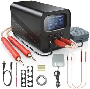 Capacitor Spot Welder for Battery Pack, 10.5kW Farad Welding Machine, Automatic & Foot Pedal Modes, 100-240V, for 18650/21700/LiFePO4 Cells, Nickel Strip Welding Kit