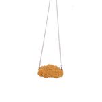 COLORFUL BLING Simulation Fried Chicken Pendant Necklace Lovely Funny handmade Imitation Food Chicken Legs Wings Necklace Keychain Resin Creative Barbecue Necklace for Women Party Jewelry, PVC, Agate