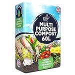 Pelle & Sol 60L Multi-Purpose Compost Soil Bag – Eco-friendly Nutrient Rich Compost Mix for Potting, Growing Garden, Outdoor, Indoor, Houseplant Seed Plants