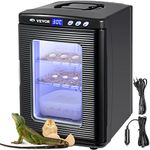 Happybuy Reptile & Poultry Incubator, 25L, 5°C to 42°C, Black, Plastic, Reptile Terrarium, Lizard