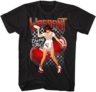 American Classics Warrant American Glam Metal Band Cherry Pie 2-Sided Adult T-Shirt, Black