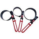 MEC® 3Pcs Set Ring Spanner Oil Filter Wrench Set, Crafted For Durability And Ease Of Use, It's An Essential Addition For Mechanics And Enthusiasts Alike