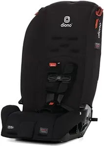 Diono Radian 3R, 3-in-1 Convertible Car Seat, Rear Facing & Forward Facing, 10 Years 1 Car Seat, Slim Fit 3 Across, Jet Black