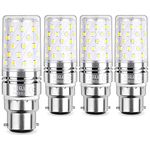 Sauglae LED Corn Bulbs, B22 Bayonet Cap, 12W, 1450Lm, 6000K Daylight White, Not Dimmable, Pack of 4