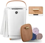 TMWINGS Towel Warmers for Bathroom Bucket，Luxury Large Spa Towel Hot Warmer Bucket Style-Hot Towels in 10 Minutes-Fits Up to Two Oversized Towels - Bathrobe, Towel, Blanket-Yellow