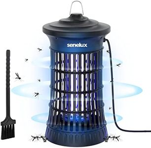 Senelux Mosquito Killer Lamp 4500V Fly Zapper 20W Insect Mosquito Trap with UV Light Bug Zapper 100m³ Coverage for Indoor Garden Outdoor, Effective Fly Killer for Mosquitoes, Flies, Wasps, Moths