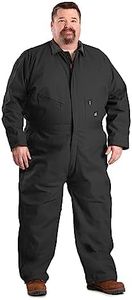 Berne Men's Heritage Insulated Coverall, Large Tall, Black