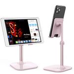 Cell Phone Stand,Doboli Phone Stand for Desk,Phone Holder Stand Compatible with iPhone and All Mobile Phones Tablet Pink