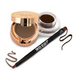 Swiss Beauty Waterproof Eyebrow & Gel Eyeliner 2 In 1 With Brush | Smudge Proof Gel Eyeliner And Eyebrow Definer Pencil | Shade- Brown, 7G