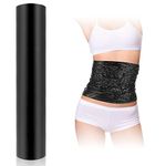 100 Meters Black Osmotic Plastic Body Wrap, Workout and Sweat Enhancer Cellulite Wrap Exercise Body Wrap Thermal Film Body Effect Applicator Cellulite Power Wrap(1 Roll)