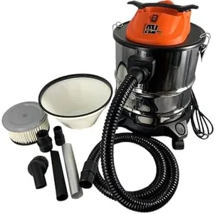 Pellethead Ash Vault Pro Ash Vacuum - 5-Gallon - 10-Amp Power - Heat Resistant Dual Filtration System - 10' Power Cord - 7' Metal Lined Hose - Hose Tool Attachments - 5 Year Warranty