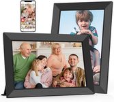 Frameo 10.1 Inch WiFi Digital Photo Frame Built-in 32GB Memory, HD 1280x800 IPS Touchscreen Digital Picture Frame for Sharing Photos and Videos, with Auto Rotate, Wall Mountable, Weather(2Pack)