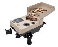 Cassida Compact & Portable Coin Counter/Off-Sorter (C500), Tan, Black