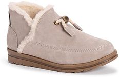 MUK LUKS Women's Ziggy Sunset BLVD. Ankle Boot, Stone, 11