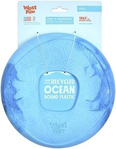 WEST PAW Seaflex Sailz Dog Toy Flying Disc – Machine Washable Dog Toys for Moderate Chewers – Eco-Friendly Zogoflex Toys for Dogs – Perfect for Gnawing, Fetch, Catch, Pet Training – Surf