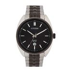 CITIZEN Quartz Analog Black Dial Men's Watch-BI5098-58E Stainless Steel, multicolor Strap