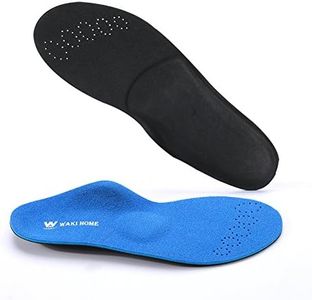 WAKI HOME Orthotics Insoles/Inserts/Pads with Arch Supports for Flat Feet,Plantar Fasciitis,Feet Pain,Pronation,Metatarsal Support for Men and Women