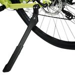 BV Bike Kickstand - Mountain Bike Kick Stand for 24-29" Bicycles - Adjustable Length, Non-Slip Sole, Aluminum Alloy Material - Black Bicycle Kickstand