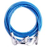 4m 4 Mtr- 5 Tons 5000 Kg Metal Auto Car Tow Rope Snatch Strap Heavy Duty Steel Wire Material