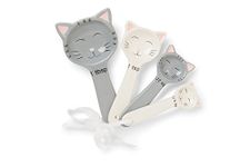 Fox Run 11717 Ceramic Measuring Spoon Set, Gray