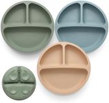 Eascrozn Toddler Plates 3 Pack, Div