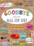 Piccadilly Greetings Group Ltd Sloane Graphics Goodbye From All Of Us! Farewell Card, 298mm x 222mm,,Brown