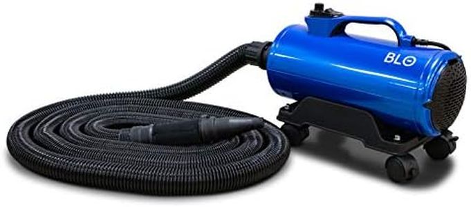 BLO Car Dryer AIR-GT - Quickly Dry Your Entire Vehicle After a Wash - No More Drips, No More Scratches- Adjustable Air Speed - Extra Long Hose - Rotating Wheels