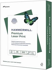 Hammermill Printer Paper, Premium Laser Print 24 lb, 8.5 x 11-1 Ream (500 Sheets) - 98 Bright, Made in the USA, 104604R