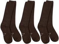 World's Softest Classic Crew Socks - Ultra Soft Socks for Women and Men - 3 Pack, Chocolate, Medium