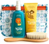 T is for Tame – Kids Hair Cream & Spray Bundle for Frizz, Flyaways & Static – Safe for Babies & Toddlers, Includes Bag & Brush