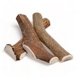 Dilecti Premium Natural Deer Antlers For Dogs - Rich in Proteins & Minerals - Durable, Long Lasting Dog Chew for Dental Care, Teething, and Boredom - Spilt S (28-50g), pack of 3